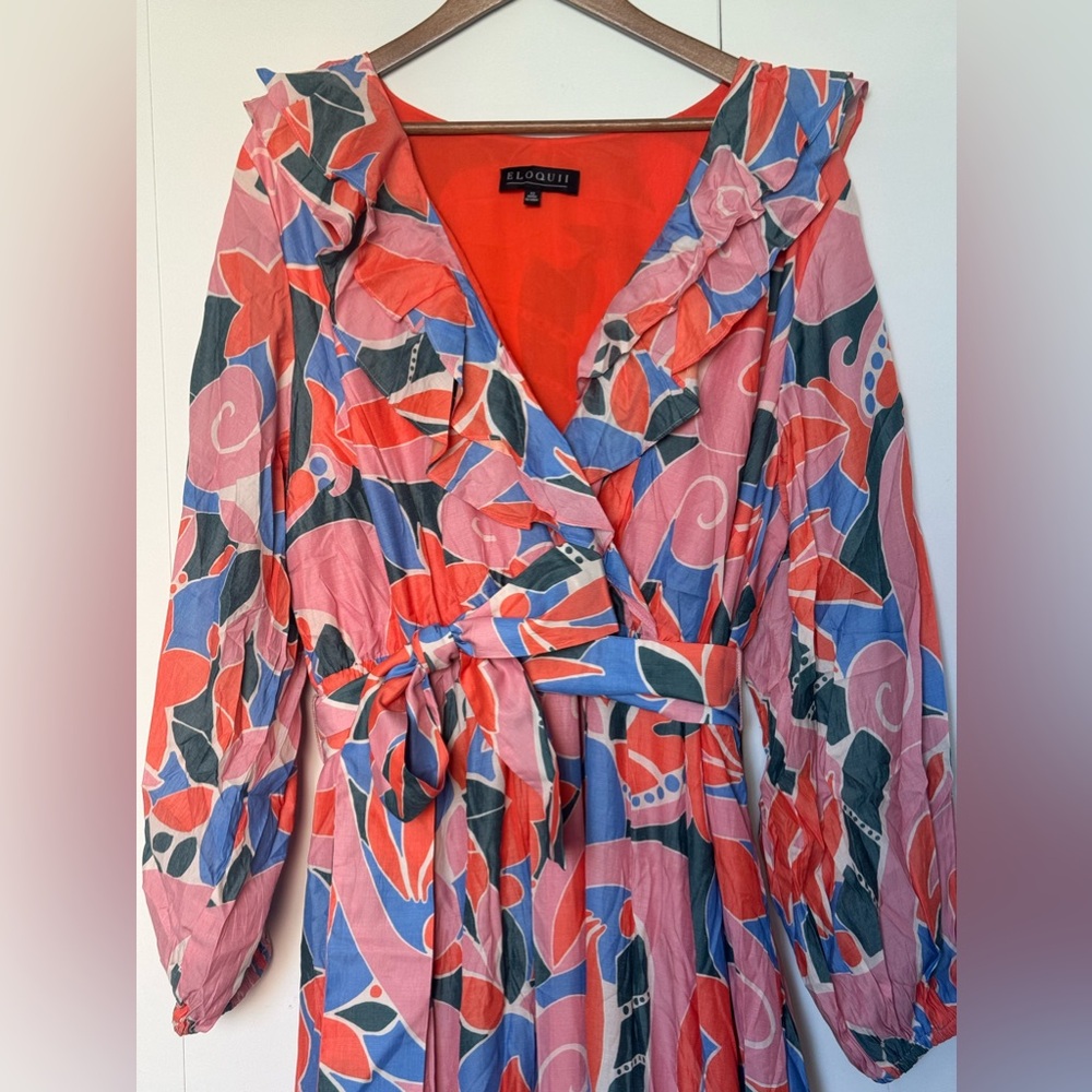 Tiered Maxi Dress/ Multicolored/22 Plus Size/Nwot - image 3